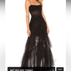 BCBG Corset Tulle Gown